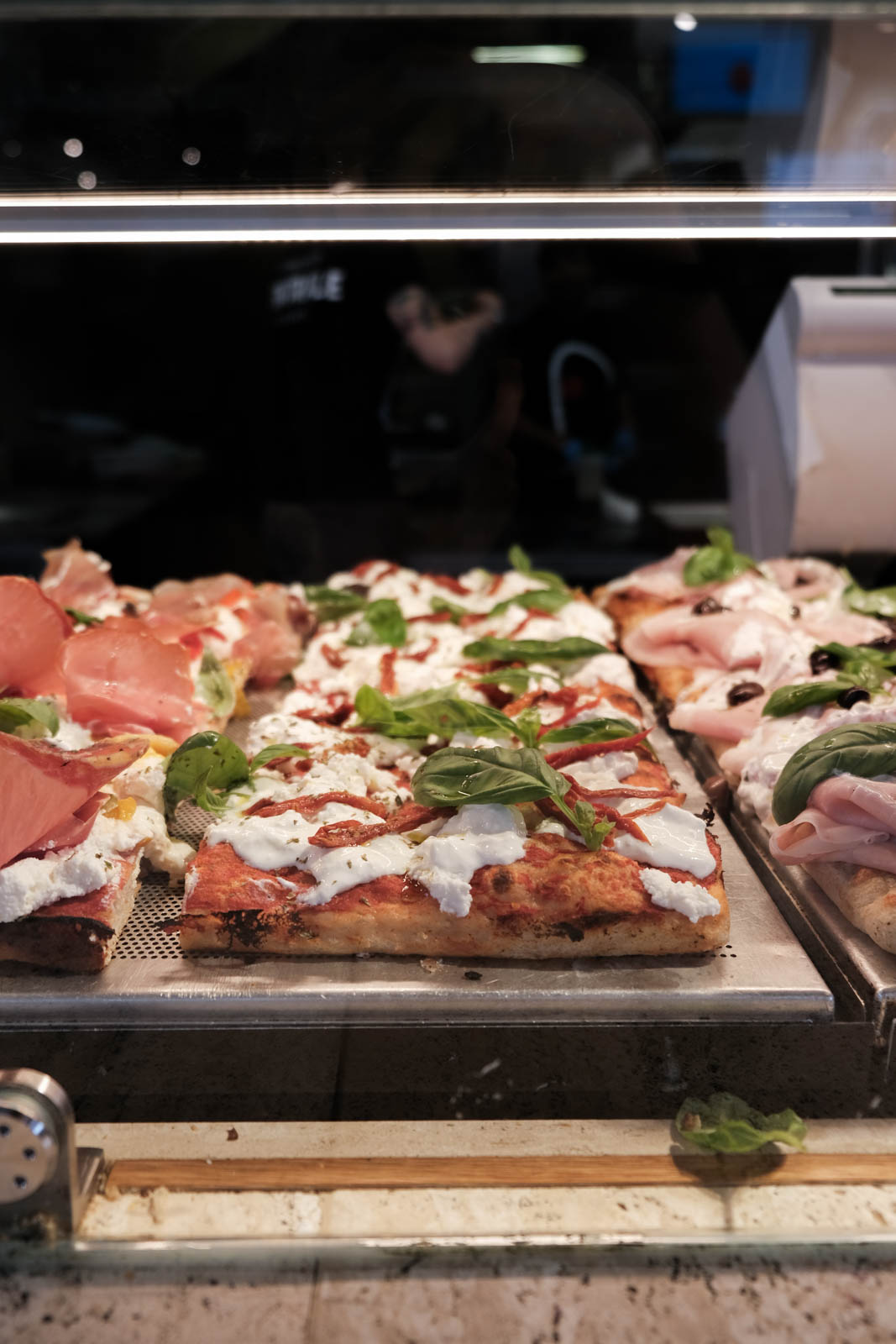 La Pizza in Teglia at Mercato Centrale di Firenze in Florence, Italy
